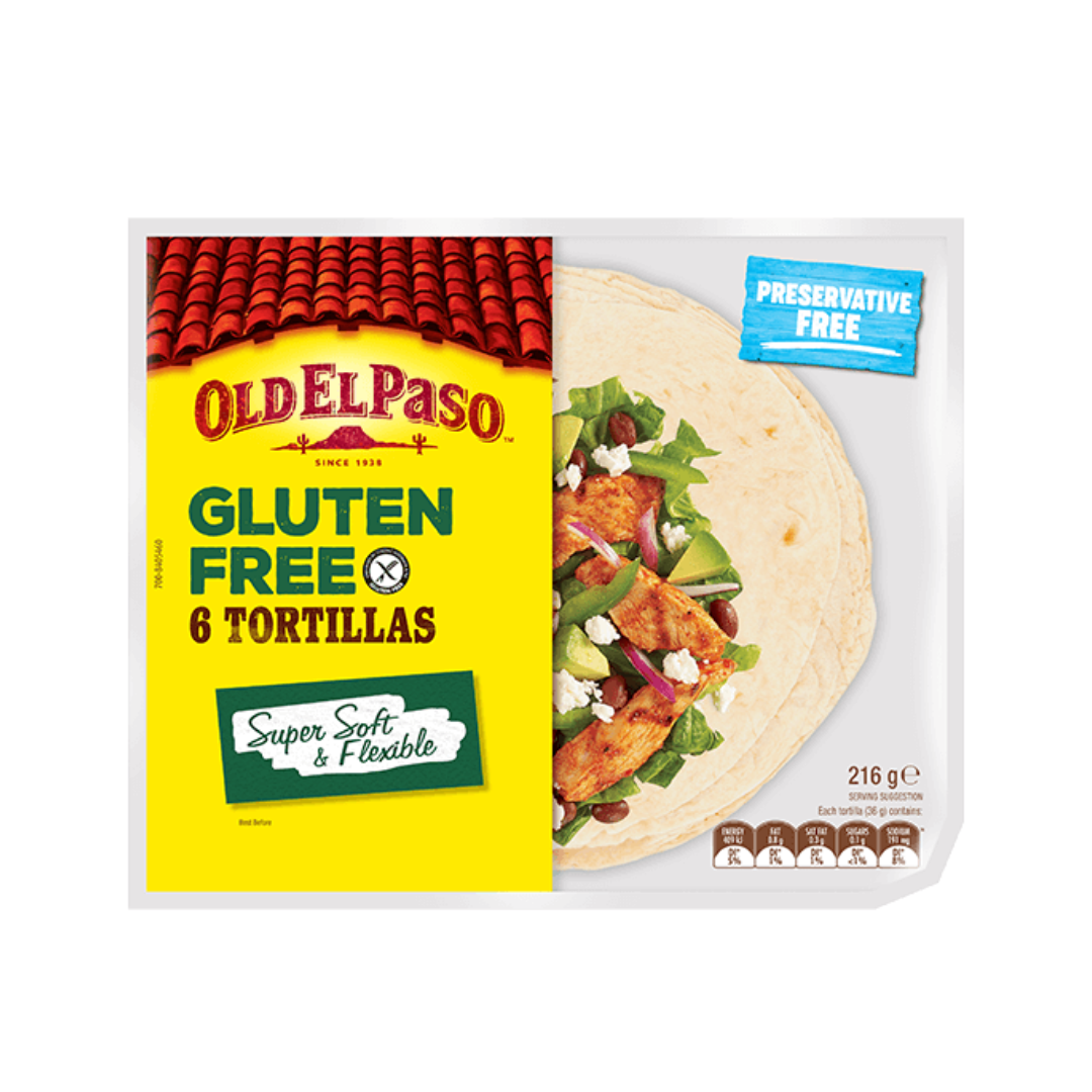 luckystore Lucky Exclusives Old El Paso Gluten Free Regular Original Tortillas Imported 335g