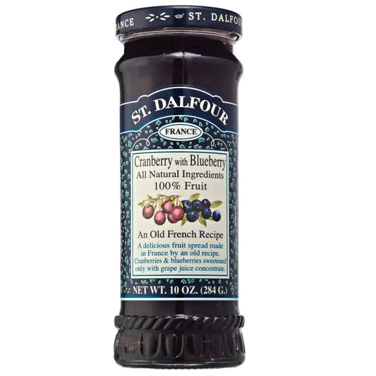 luckystore New Arrivals > Imported Jams St Dalfour Fruit Preserve, Cranberry with Blueberry 284 g