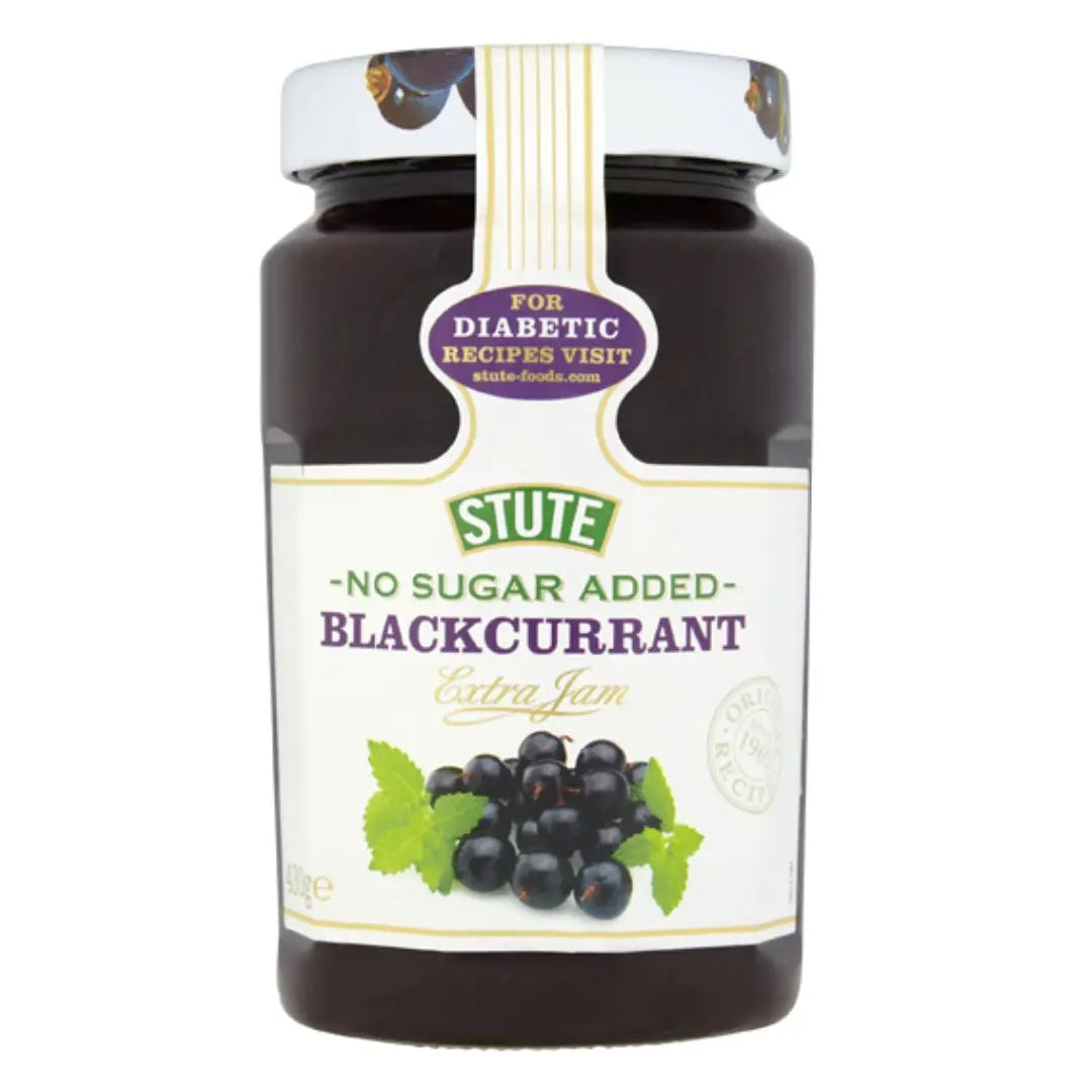 Buy Stute No Sugar Added, Blackcurrant Extra Jam