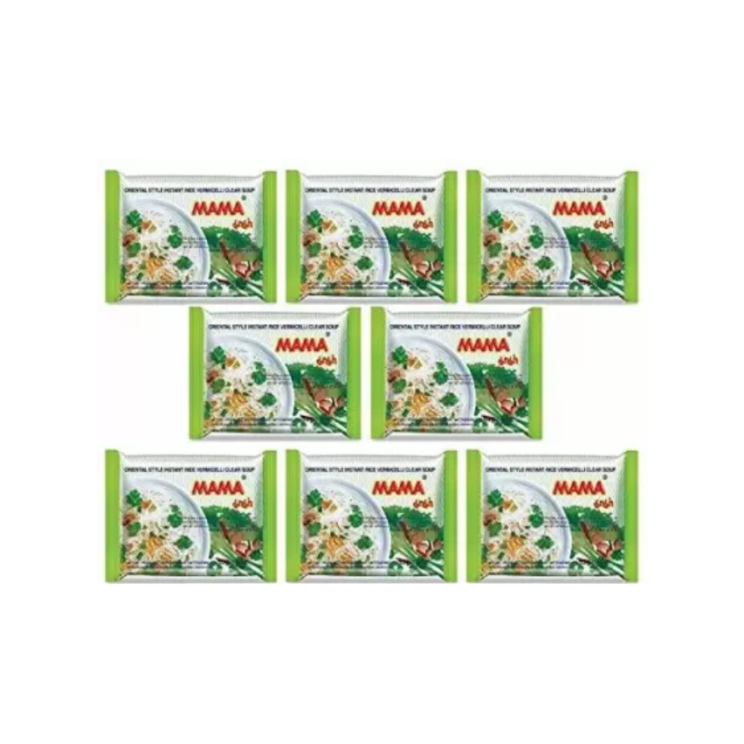 luckystore Noodles Mama Instant Rice Noodles Gluten Free 55g (pack of 8)