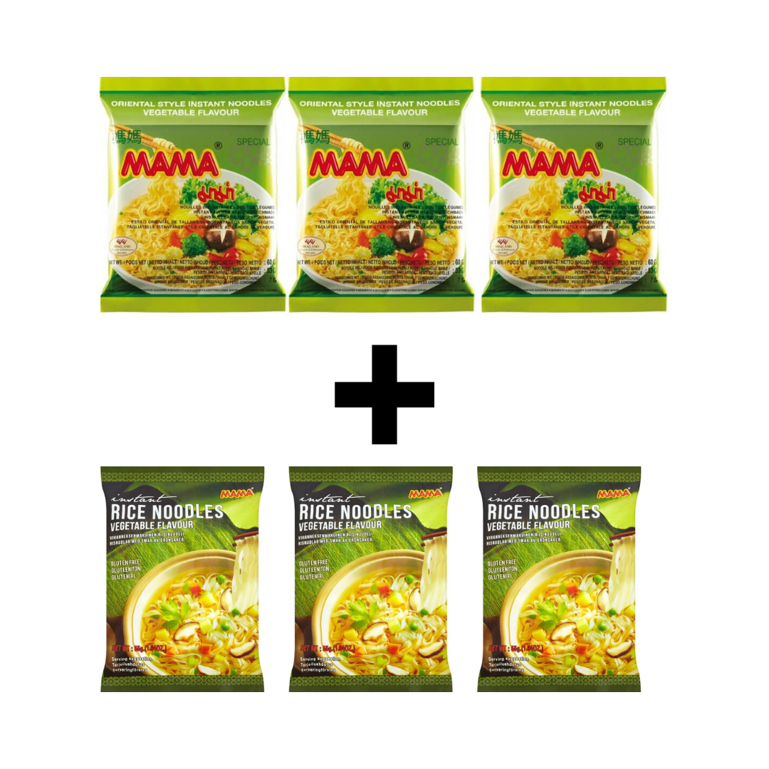 Buy Mama Vegetable Instant Noodles & Mama Gluten Free Instant Rice Noodles