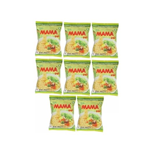 luckystore Noodles Mama Vegetable Instant Noodles 60g (Pack of 8)