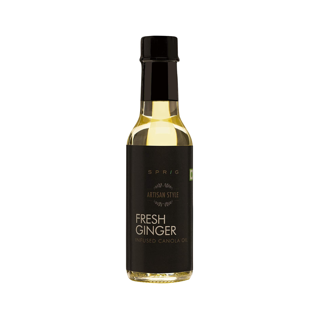 Buy Sprig Gourmet Fresh Ginger Infused Canola Oil For Cooking
