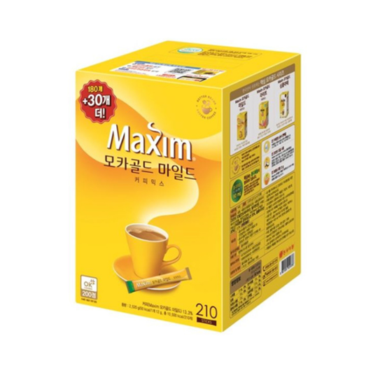 luckystore Pan Asian Products > Coffee > New Arrivals Maxim Mocha Gold MILD Coffee Mix 210 Sticks, 2520g
