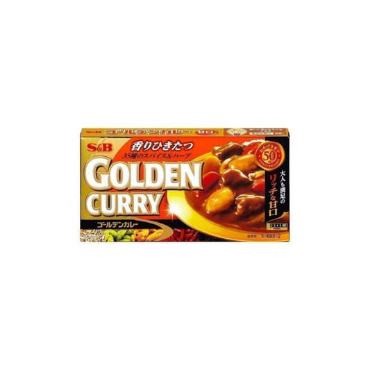 luckystore Pan Asian Products > Japanese S&B Golden Curry Sauce Mix | Japanese Curry Mix 12 Servings (Mild) 220gm, 8.4-Ounce