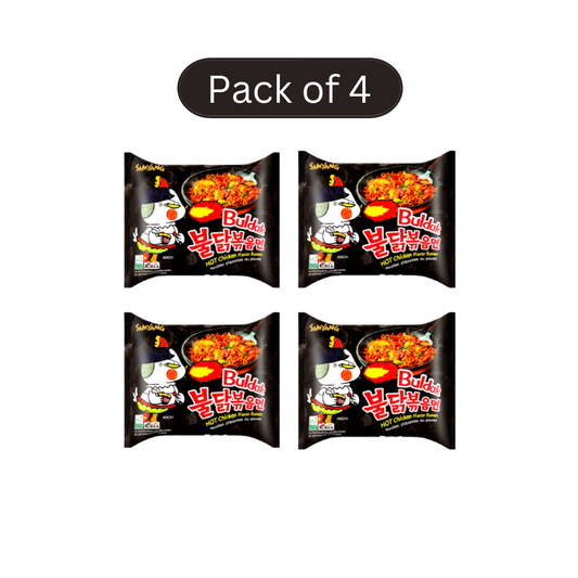 luckystore Pan Asian Products > Noodles Samyang Buldak Fire Hot Chicken Flavor Spicy Ramen 140g X 4 pack