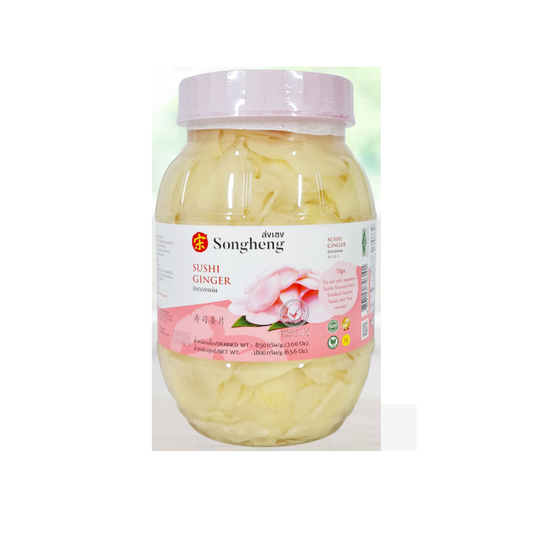 luckystore Pan Asian Products > Sauces - Spreads > Japanese > sauces and spreads Songheng Sushi Pickled Ginger, 1.8 kg