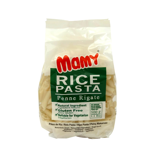 luckystore Pasta Mamy Rice Penne Rigate Pasta, 500g