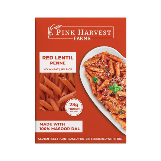 luckystore Pasta Pink Harvest Farms Red Lentil Fusilli Pasta, 200g