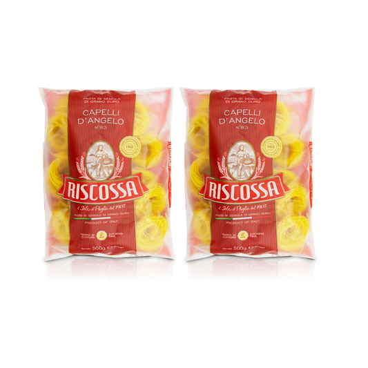 luckystore Pasta Riscossa Capelli D’angelo No. 83, 500g (Pack of 2)
