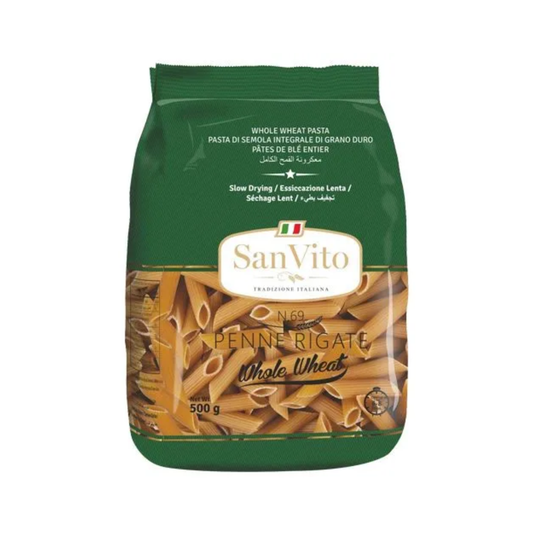 luckystore Pasta San Vito Whole Wheat Penne, N.69, 500 g Pouch