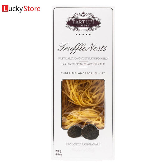 luckystore Pasta Tita Italian Tartufi Jimmy Tagliolini Nest Egg Pasta with Black Truffle, Ancient, Authentic Recipe, 8.8 oz, 500g