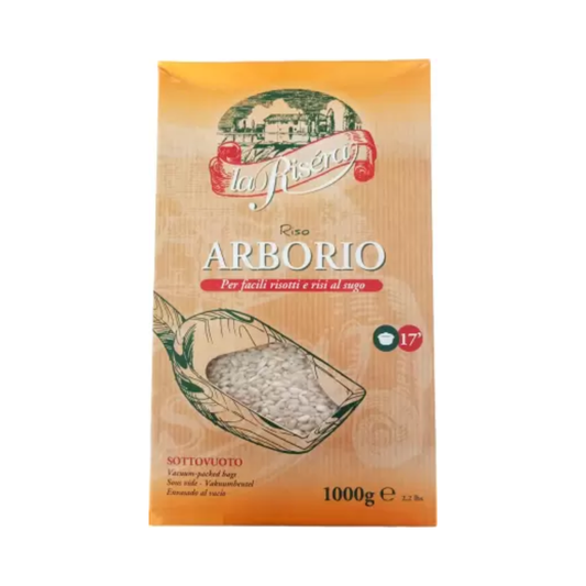 luckystore Pasta UMAI La Risera Premium Italian Arborio Rice -1kg Raw Rice (Small Grain, Sticky)  (1 kg)