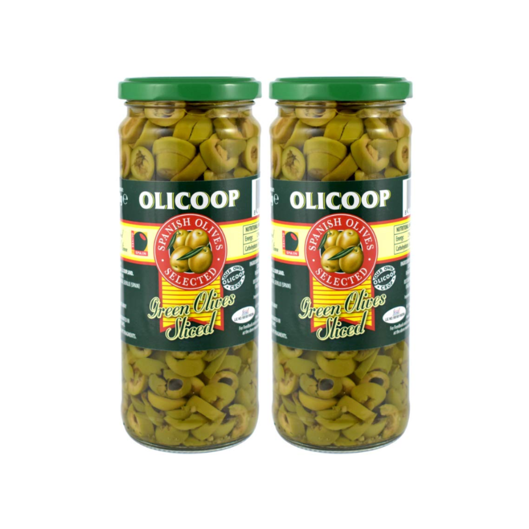 Buy Olicoop Green Slice Olives