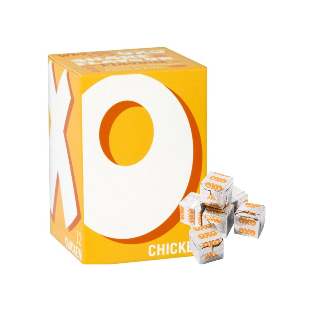 luckystore Soups Oxo Chicken Stock Cubes 71g, (Pack of 12)