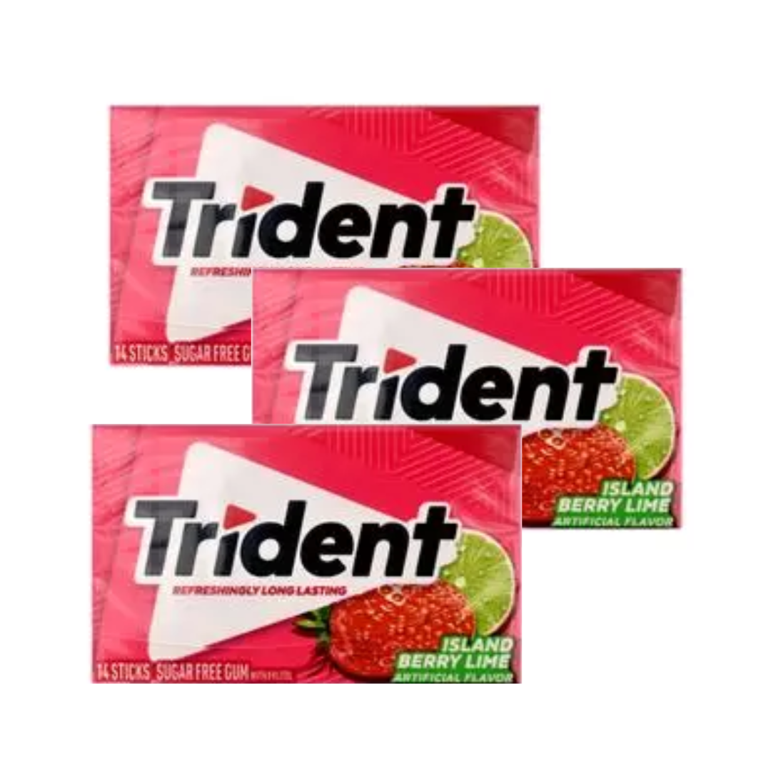 Buy Trident Island Berry Lime Sugar Free Chewing Gum