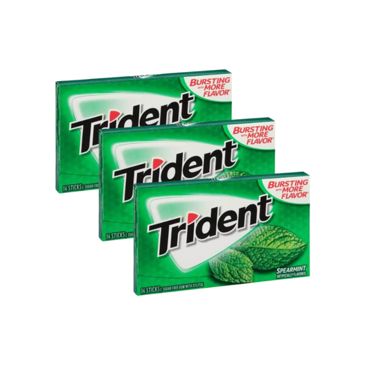 Trident Sugar Free Chewing Gum Spearmint