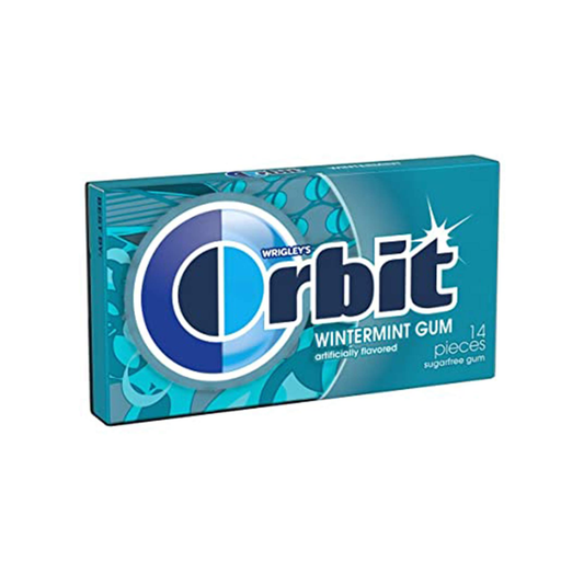 luckystore Toffees & Chewing Gums Orbit Wintermint Gum 14 Pieces, 33g