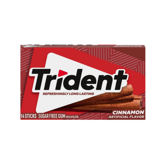 luckystore Toffees & Chewing Gums Trident Cinnamon Gum 14 sticks 26g