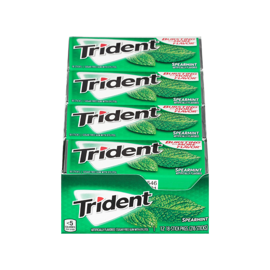 Buy Trident Spearmint Sugar Free Chewing Gum