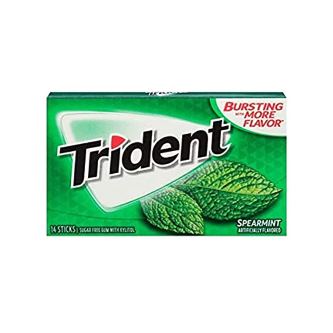 Buy Trident Sugar Free Chewing Gum Spearmint
