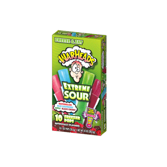 luckystore Toffees & Chewing Gums Warheads Extreme Sour Freezer Pops -1 pack (Imported)