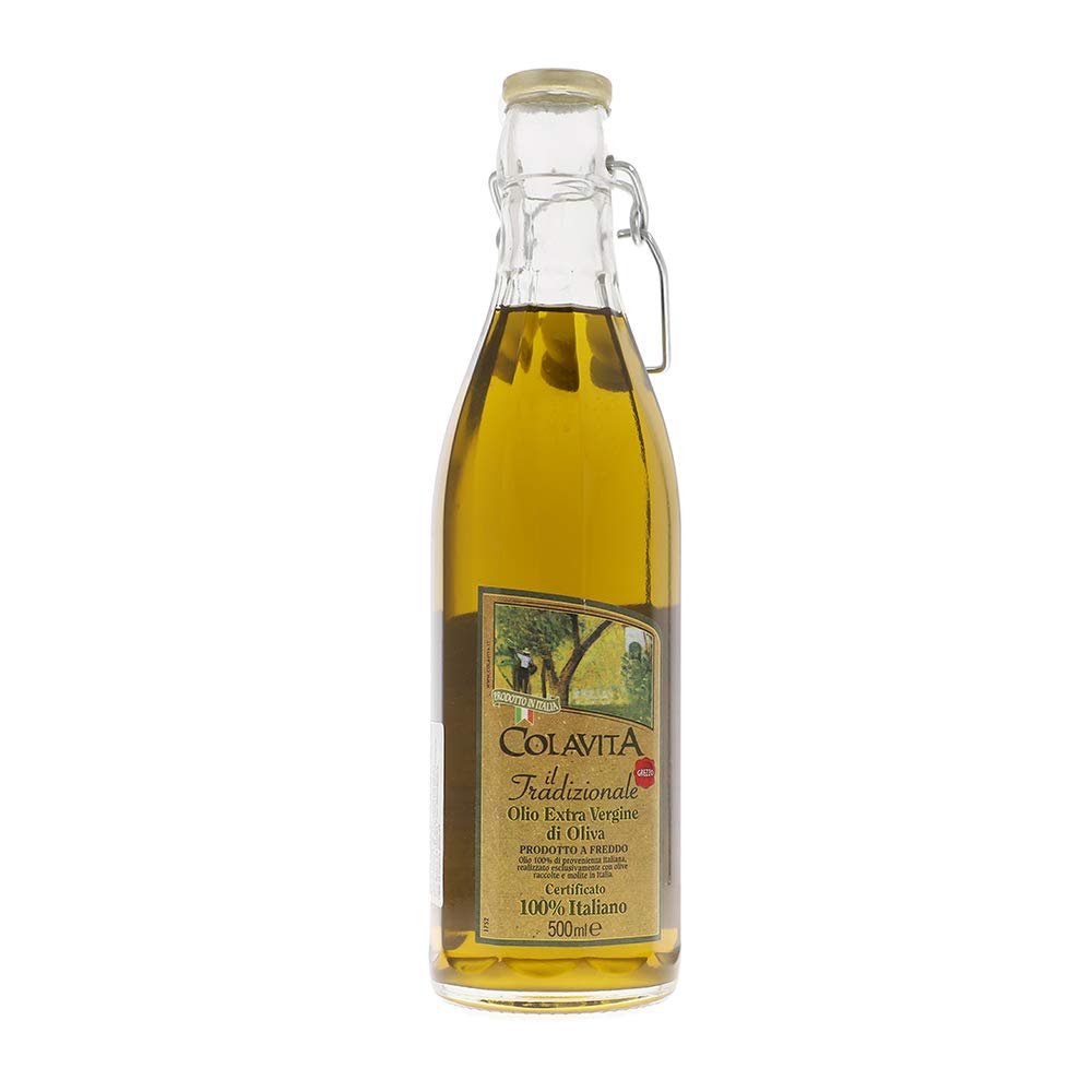 luckystore Imported extra virgin olive oil Colavita il Tradizionale Italian Unfiltered Extra Virgin Olive Oil 500ml