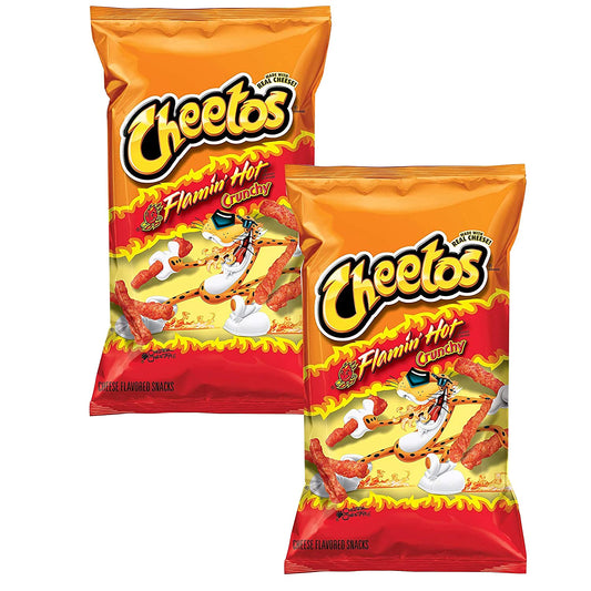 Cheetos Flamin hot Crunchy 226.8g (Pack of 2)