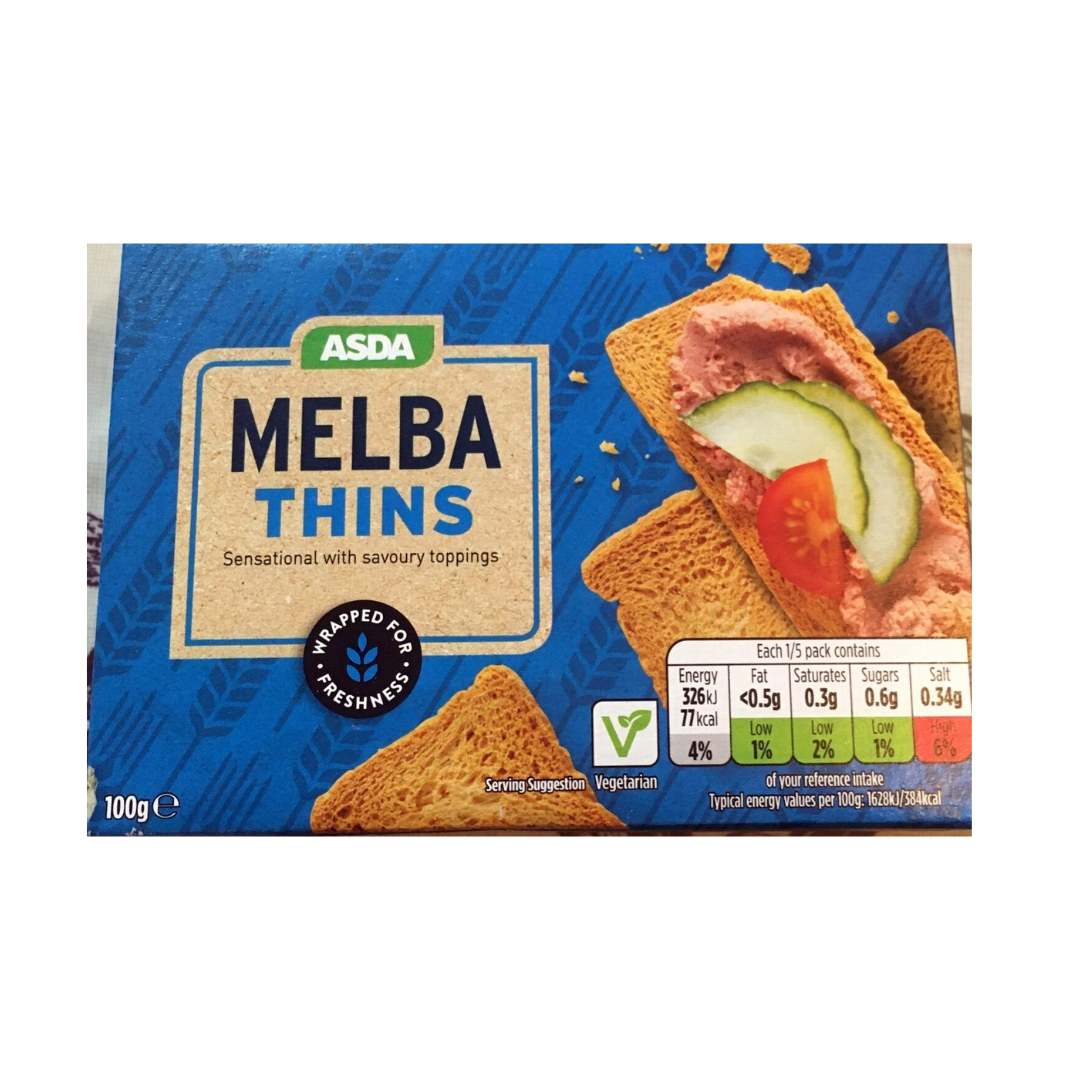 Buy ASDA Melba Thins Toasts