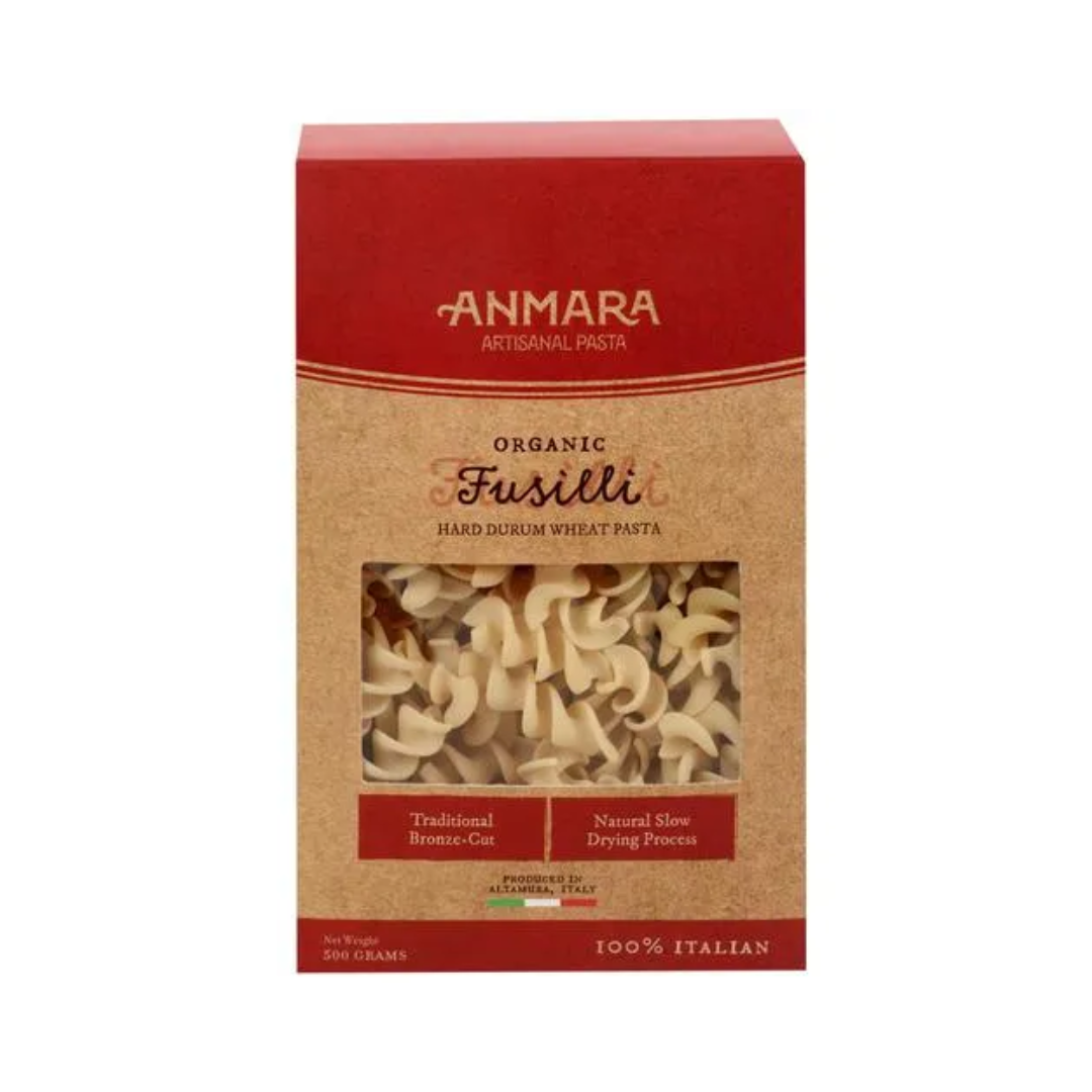 Anmara Organic Fusilli Pasta, 500 g