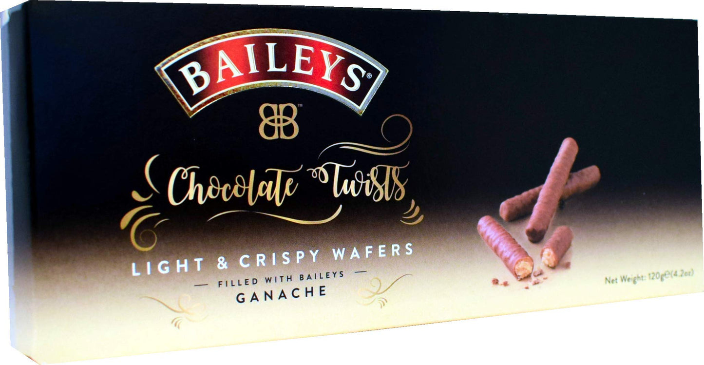 Buy Baileys Chocolate Twists | Light and Crispy Wafers Filled with Bailey Ganache