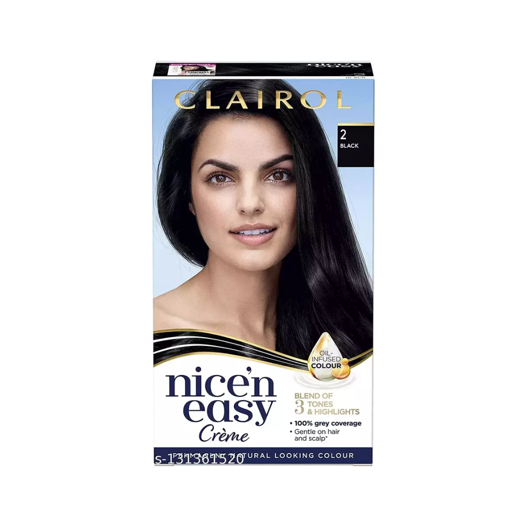 Buy Clairol Nice'n Easy Permanent Hair Color, Black Color