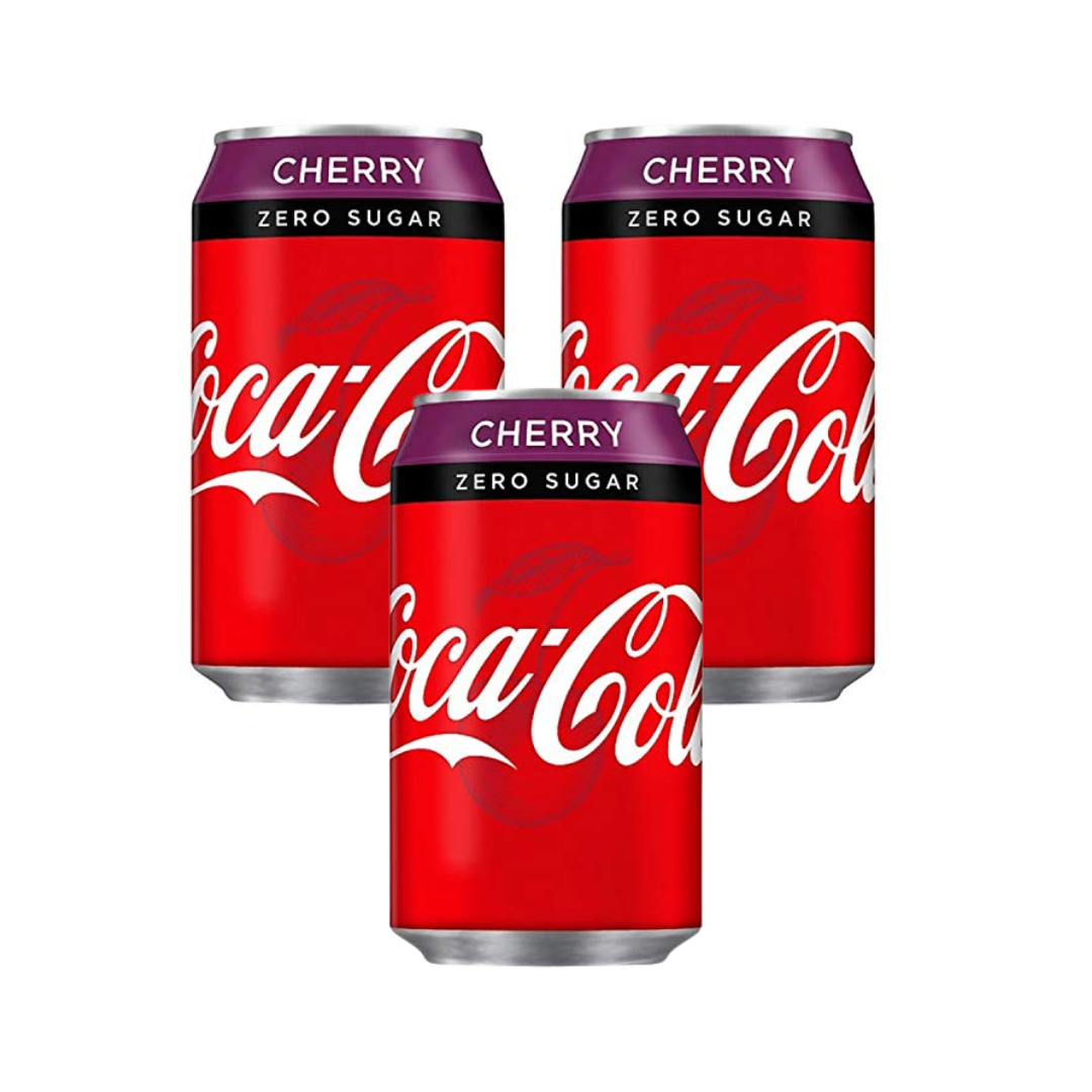 Coca-Cola zero sugar Coke Cherry flavour 