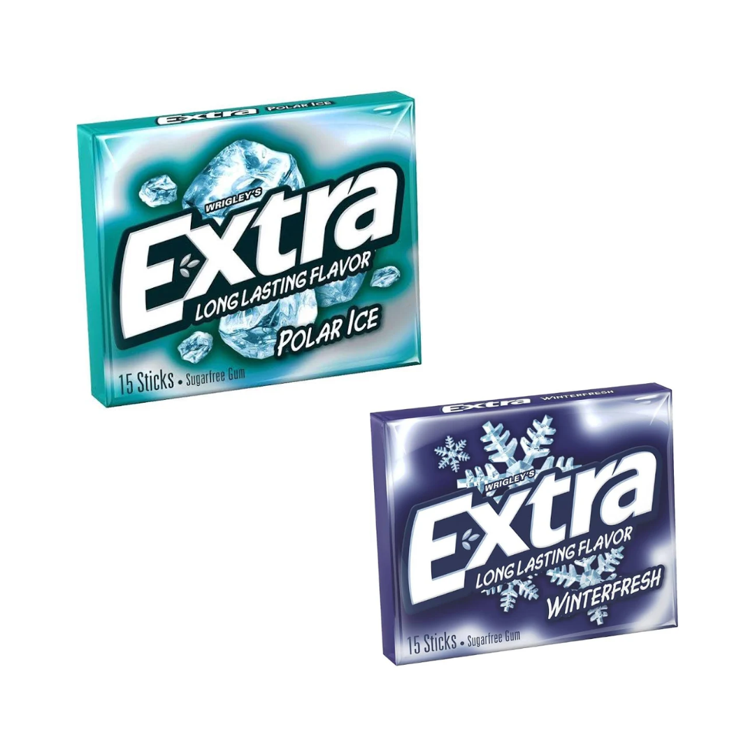 Buy Wrigley's Extra Polar Ice Sugarfree Long Lasting Flavour Gum + Wrigley's Extra Winterfresh Long Lasting Flavor Gum Combo Pack