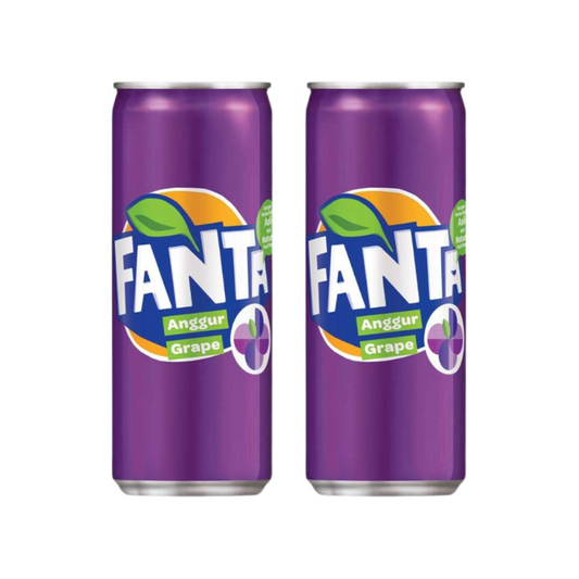 Fanta Grape Flavoured Drink, 320ml (Pack of 2)