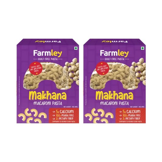 Farmley Makhana Macaroni Pasta, 400g (Pack of 2)