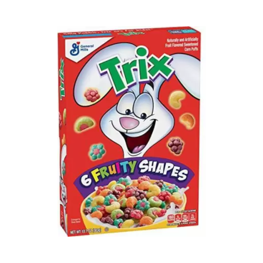 General Mills Classic Trix 6 Fruity Shapes, 303g Box   Imported