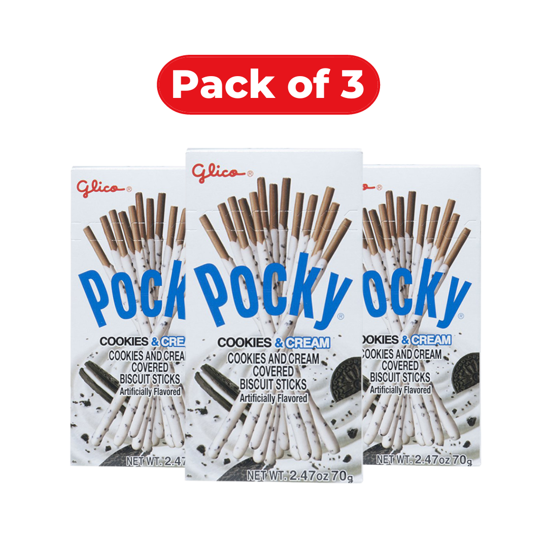 Buy Glico Pocky Cookies & Cream Biscuit Sticks