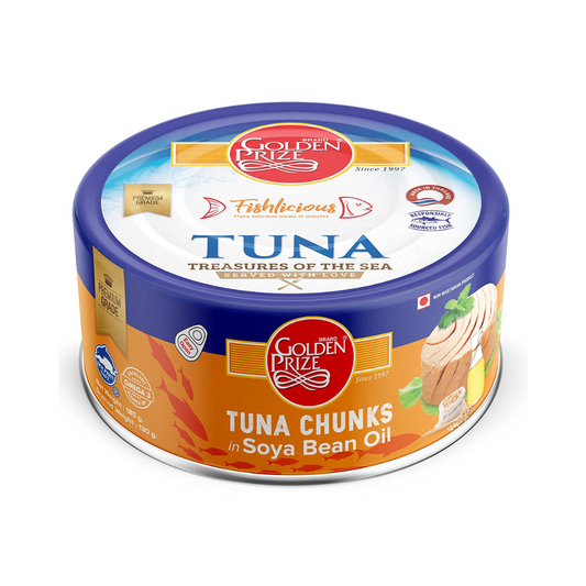 Golden Prize Tuna Chunks in Soya Bean Oil, 185g