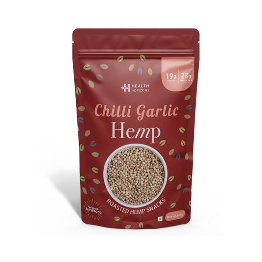 Health Horizons Hemp seeds Chilli garlic flavour, 23g