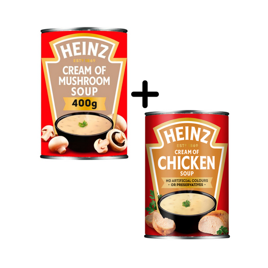 Heinz Cream Of Chicken Soup + Heinz Cream Of Mushroom Soup