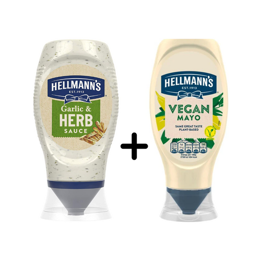 Buy Hellmann's Vegan Mayonnaise And Hellmann's Garlic & Herb Sauce Combo Pack