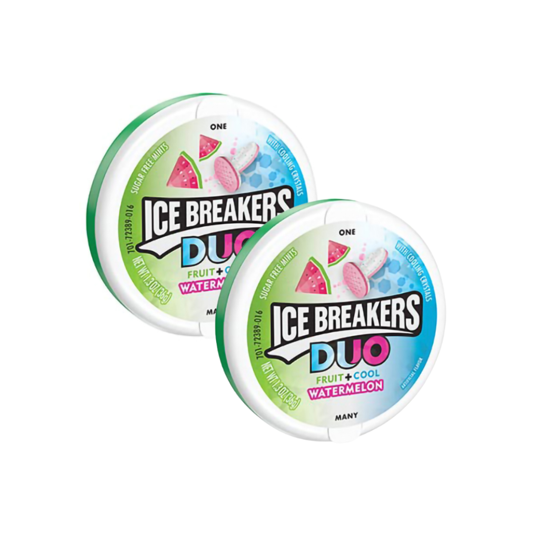 Buy Ice Breakers Duo Fruit + Cool Watermelon Sugar Free Mint Candy