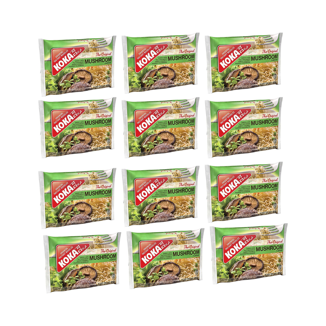 Koka Original Mushroom Flavour Instant Noodles 85g (Pack of 12)