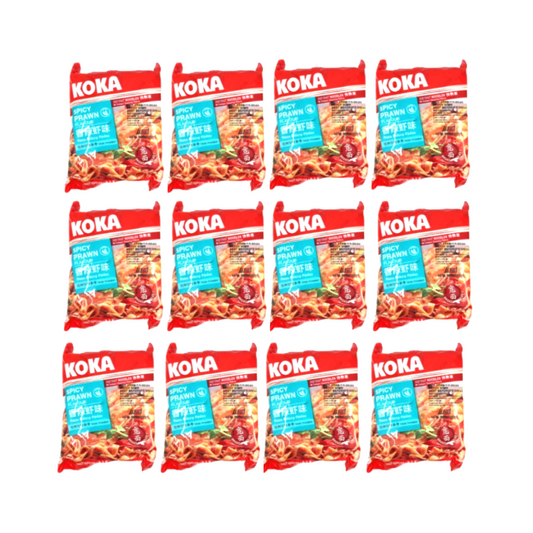 Koka Spicy Prawn flavour Noodles 85g (pack of 12)