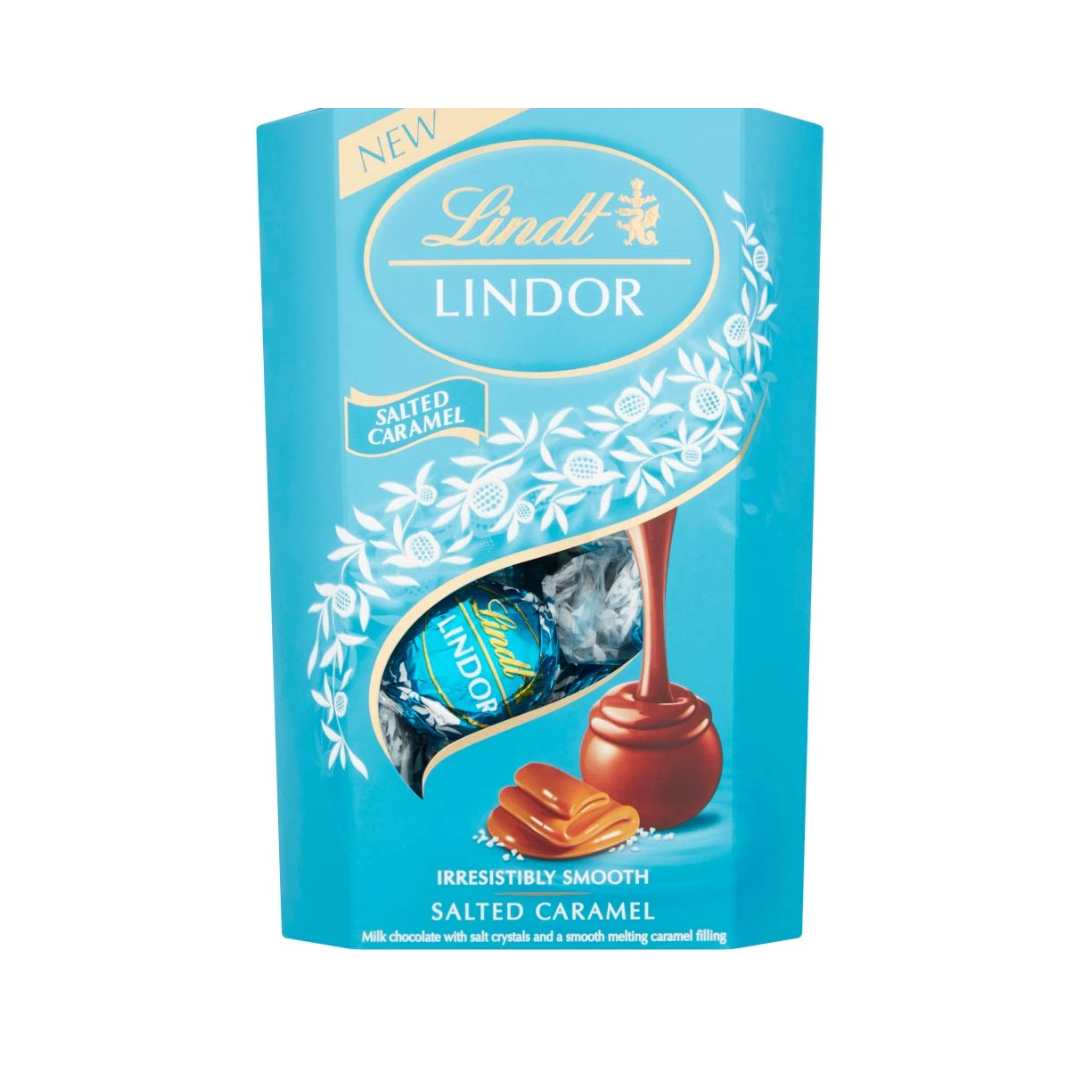 Lindt Lindor Milk Chocolate Salted Caramel Chocolate , 200g