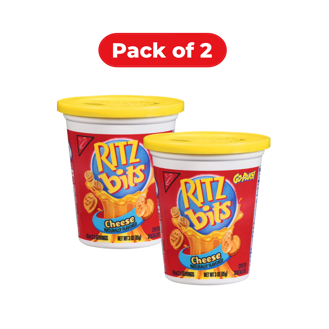 Nabisco Ritz Bits Cheese Cracker Cup, 85g (Pack of 2)