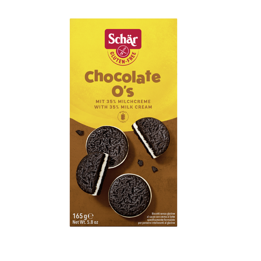 luckystore > imported biscuits >Schär Gluten Free - Chocolate O's 165g