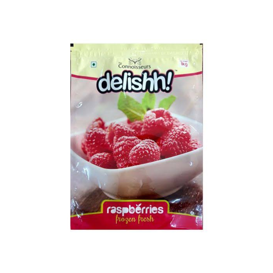 Delishh Raspberries Frozen Fresh 