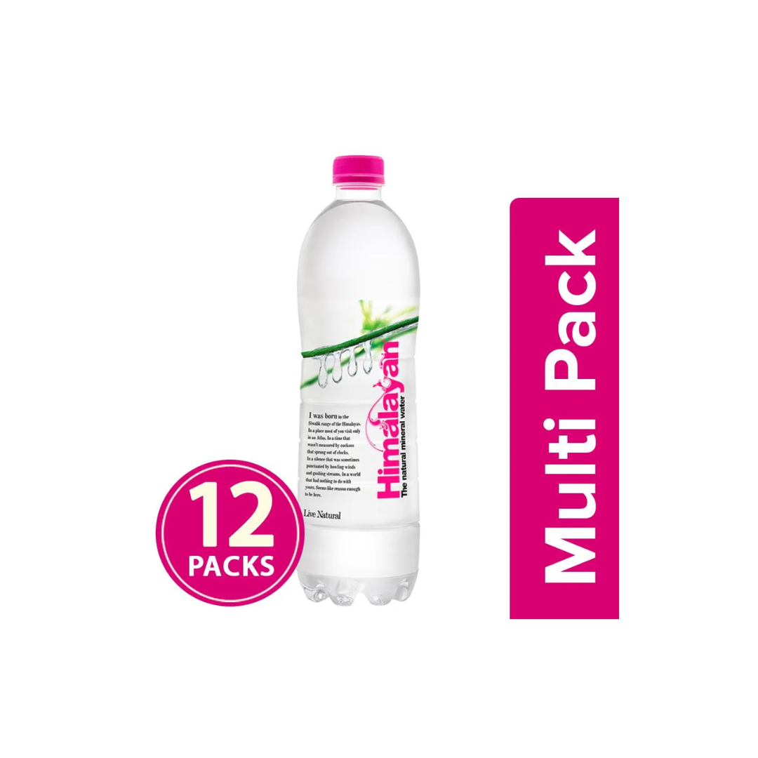 luckystore > imported Natural Mineral Water  > Himalayan Natural Mineral Water Bottles (1000 ml x 12 Bottles)